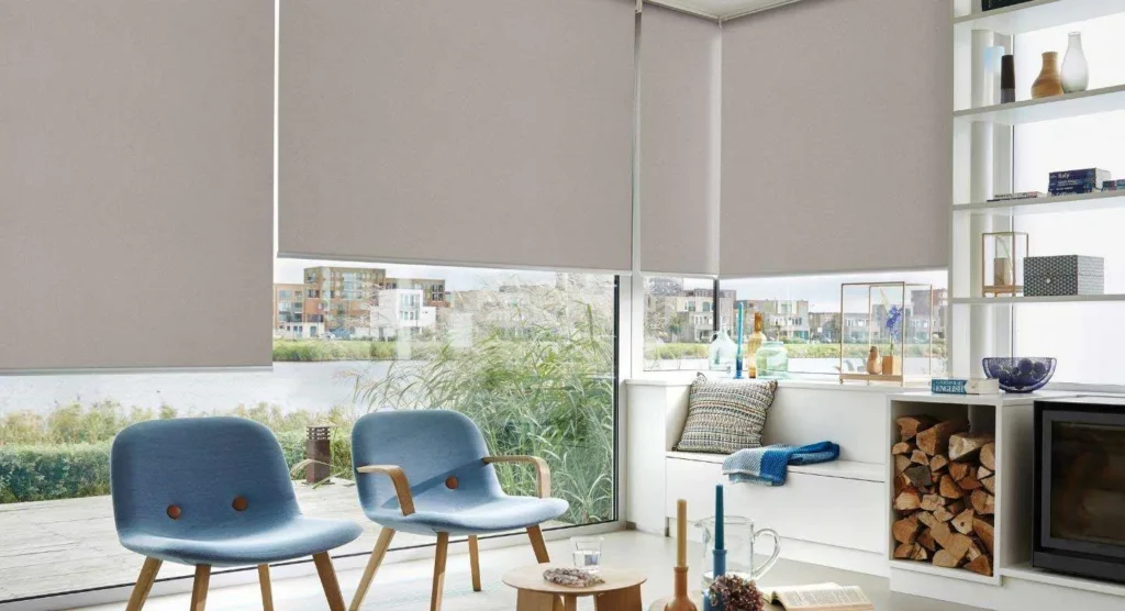 Cortinas Black Out la mejor opción para tus ambientes 2 cortinas roller blackout gris hunterdouglas optimized