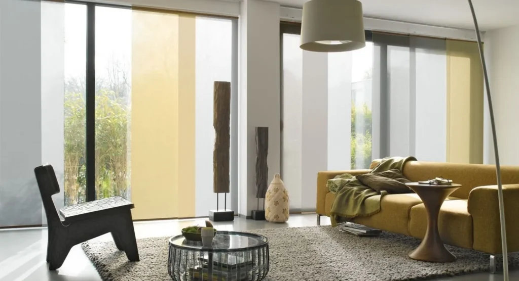 Panel Oriental, cuatro telas en la misma cortina 1 panel oriental living varios colores optimized